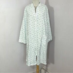Miss Elaine Floral Midi Zipper Robe L